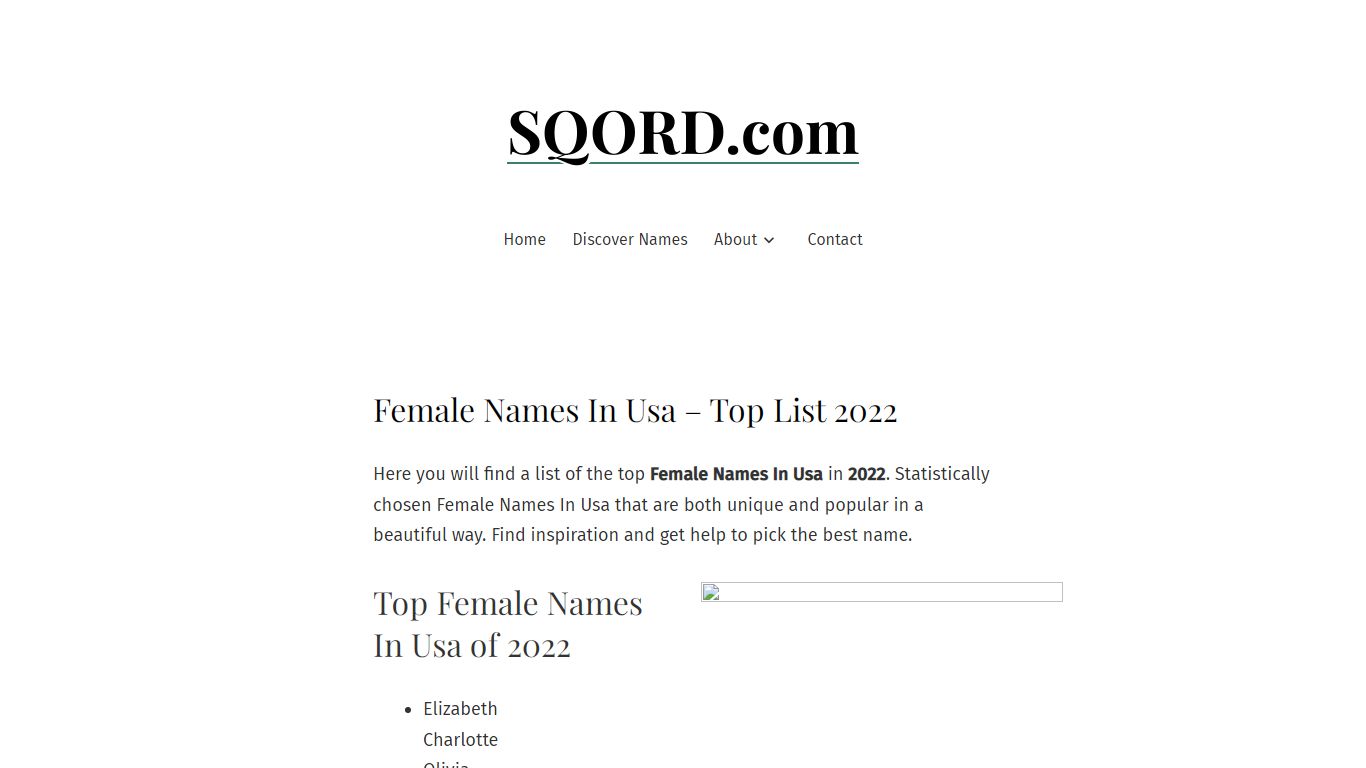 Female Names In Usa - 100% Best Names 2022 - SQORD